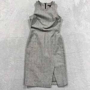 Banana Republic Bi-Stretch Plaid Sheath Dress